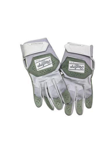 Used Rawlings BB/SB Batting Gloves Olive Green MD 11347-S000261728