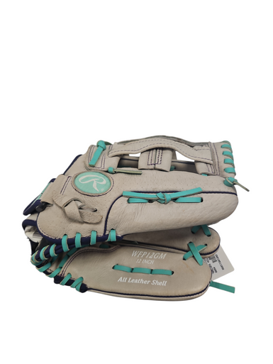 Used Rawlings FASTPITCH SOFTBALL BB/SB Glove RH Throw Tan 12" 11850-S000022753