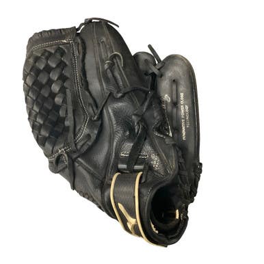 Used Mizuno PRO SELECT FASTPITCH RH Throw Fastpitch Gloves Black 12 1/2" 11760-S000086031