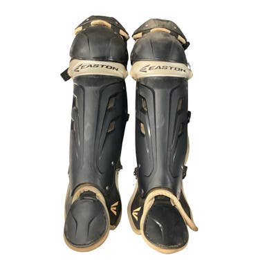Used Easton EASTON SHIN GUARDS Catchers Leg Guards Black Adult 11760-S000086029