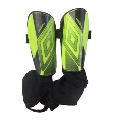 Used Umbro Soccer Shin Guards Youth Green LG 11760-S000085971