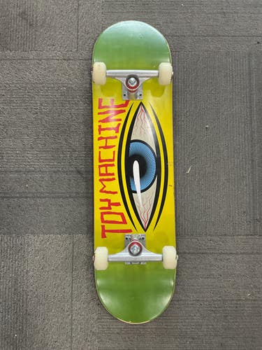 Used Toy Machine TOY MACHINE SKATEBOARD Complete Skateboard Green 8 1/4" 11614-S000228143