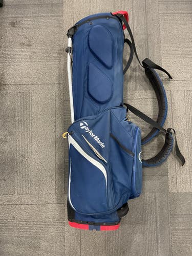 Used Taylormade FLEX TECH LITE STAND BAG Mens Stand Bag Navy Blue 11614-S000228136