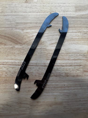 NHL Pro Stock 263mm Used Black Step Steel Skate Blades / Runners