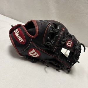 Used Wilson A2000 DP15 BB/SB Glove RH Throw Black 11 1/2" 11490-S000267911