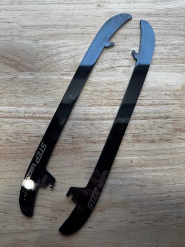 NHL Pro Stock 295mm Used Black Step Steel Skate Blades / Runners