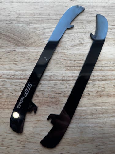 NHL Pro Stock 263mm Used Black Step Steel Skate Blades / Runners