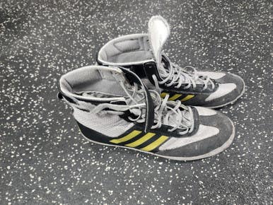 Used Adidas COMBAT SPEED V Wrestling Shoes Grey Senior 7.5 11849-S000034940