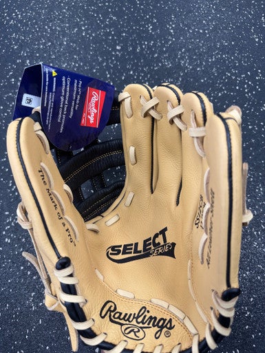 Used Rawlings SELECT SERIES BB/SB Glove RH Throw Tan 12" 11849-S000034858