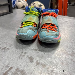 Used Nike Basketball Shoes Y Neon Green And Royal Blue Junior 05 11337-S000477139