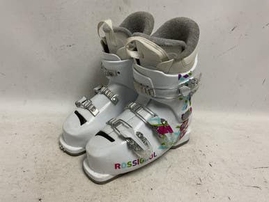 Used Rossignol DH BOOTS Girls DH Ski Boot White 215 MP - J03 11855-S000197223