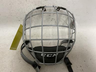 Used CCM Hockey Wire Mask Grey MD 11855-S000197221