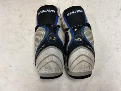 Used Bauer SUPREME ONE55 Junior Elbow Pads White/Black/Royal SM 11855-S000197186