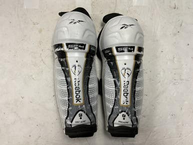 Used Reebok SC4 Junior Shin Guards White And Black 10" 11855-S000197164