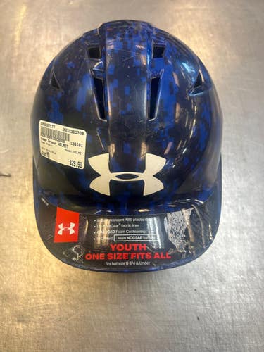 Used Under Armour HELMET Batting Helmet No Mask Royal Blue MD 11339-S000197578