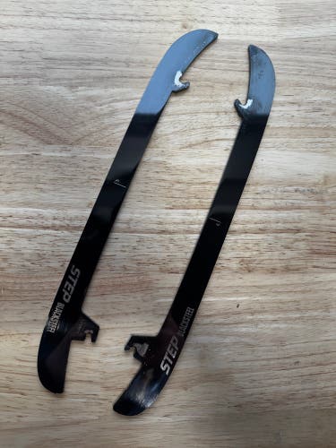NHL Pro Stock 295mm Used Black Step Steel Skate Blades / Runners