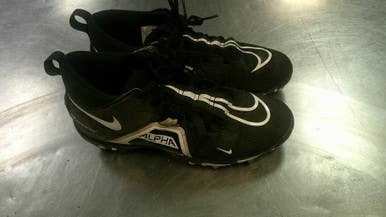 Used Nike ALPHA Adult FB Cleats Black Senior 10 11868-S000067000
