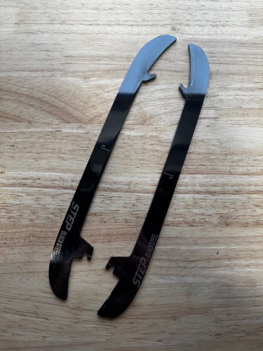 NHL Pro Stock 271mm Used Black Step Steel Skate Blades / Runners