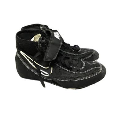 Used Nike 366684-001 Wrestling Shoes Black Junior 04 11730-S000068752
