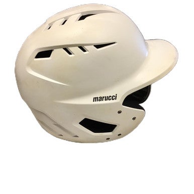 Used Marucci Duravent Batting Helmet w/Jaw Guard White One Size 11730-S000068762