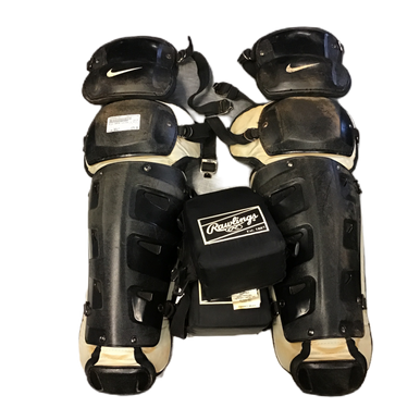 Used Nike VAPOR Pro Catchers Leg Guards Black Adult 11730-S000068768