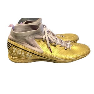 Used TSLN Indoor Soccer Cleats Gold Senior 13 11730-S000068773