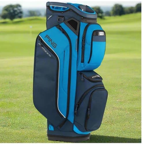 PING 2025 Pioneer 244 Cart Golf Bag 15-Way Divider Color: Blue/Navy NEW!