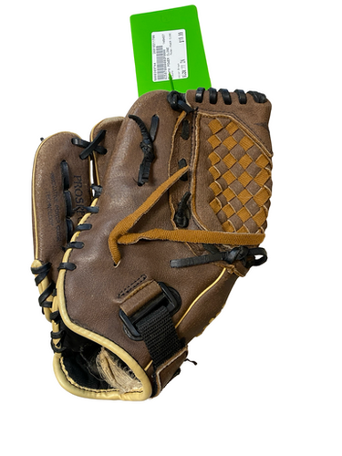 Used Mizuno POWER CLOSE BB/SB Glove RH Throw Brown 11" 11706-S000369744