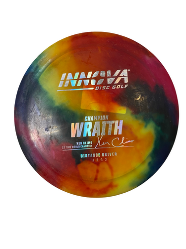 Used Innova CHAMPION WRAITH RAINBOW Disc Golf Driver Red 11706-S000369662