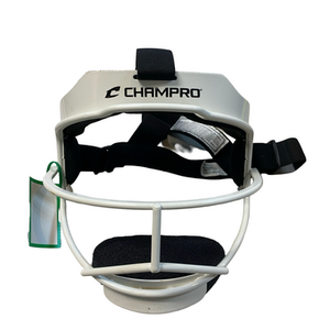 Used Champro WHITE FIELD MASK BB/SB Fielders Mask White MD 11706-S000369517