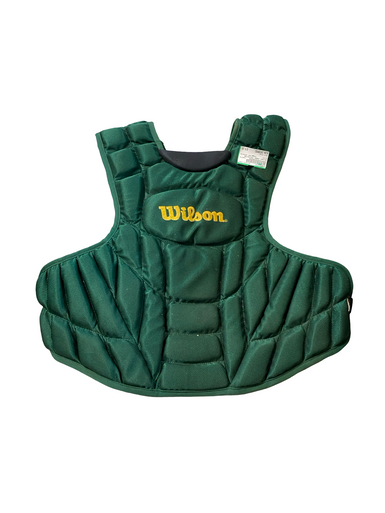 Used Wilson CHEST PROTECTOR Catchers Chest Protector Green Intermed 11706-S000369484