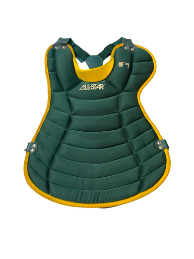 Used All Star CP25PRO Catchers Chest Protector Green Intermed 11706-S000369477