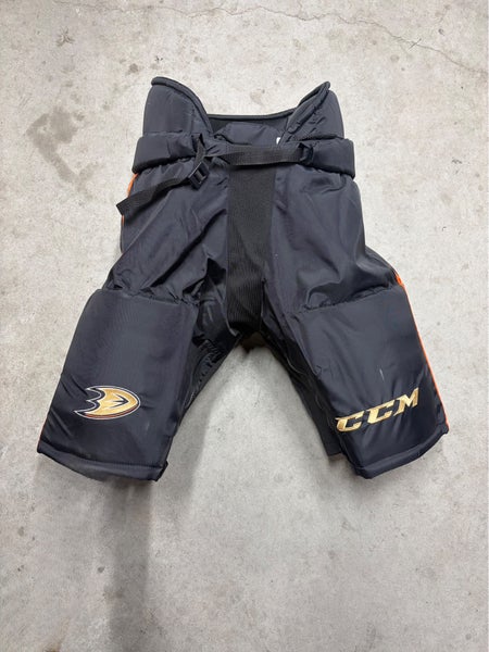 NHL Anaheim Ducks Large +1 (New) Senior CCM Pro Stock HP70 Hockey Pants