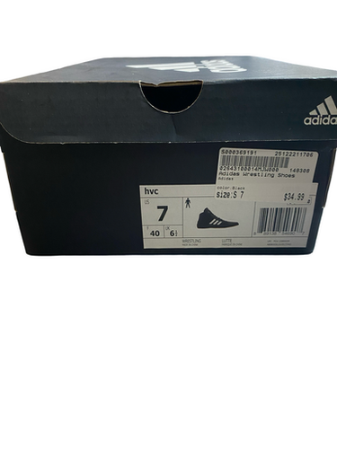 Used Adidas Wrestling Shoes Black Senior 7 11706-S000369191