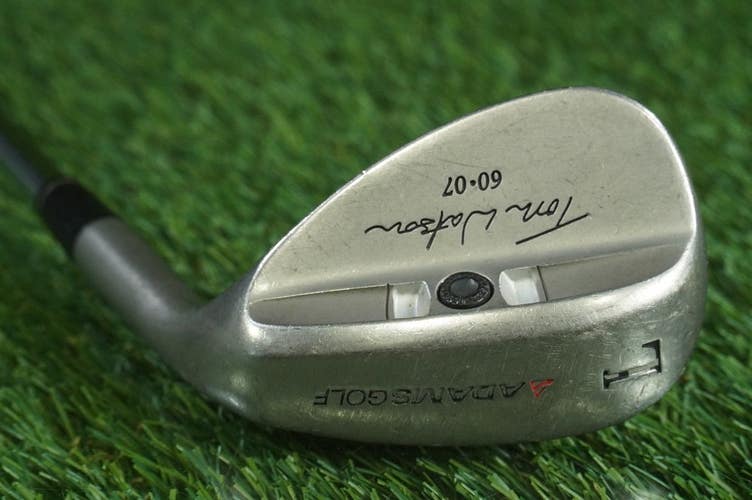 ADAMS TOM WATSON 60 7 LOB WEDGE "L" PERFORMANCE LITE WEDGE FLEX RH W/ NEW GRIP