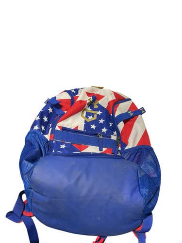 Used Under Armour USA UNDER ARMOUR BACKPACK BB/SB Player Carry Bag White/Royal/Red 11834-S000044422