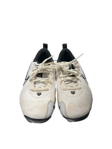 Used Nike CLEATS BLCK SYMBOL BB/SB Cleats White Junior 04.5 11834-S000044411