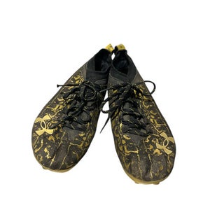 Used Under Armour Adult FB Cleats Black And Gold Senior 10 11834-S000044407
