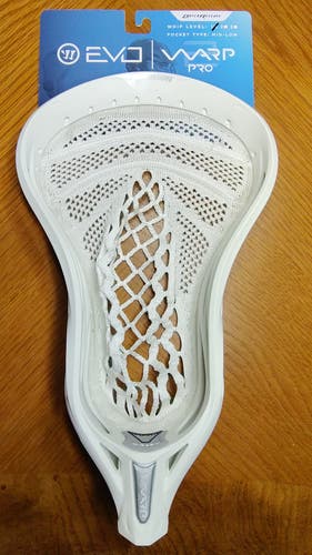 FREE SHIPPING NEW Warrior Strung Evo Warp Pro Head