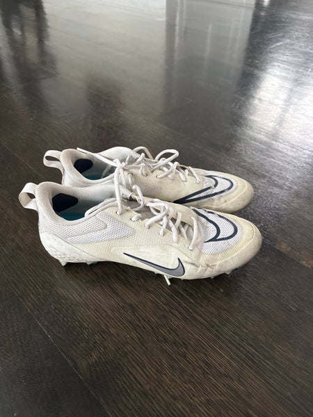 White Men's Size M 10.5 (W 11.5) Adult Nike Alpha Huarache 8 Pro (Used)