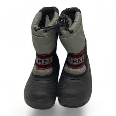 SOREL Boys Snowboard Boots Grey And Black Youth 11.0 11443-S000201433