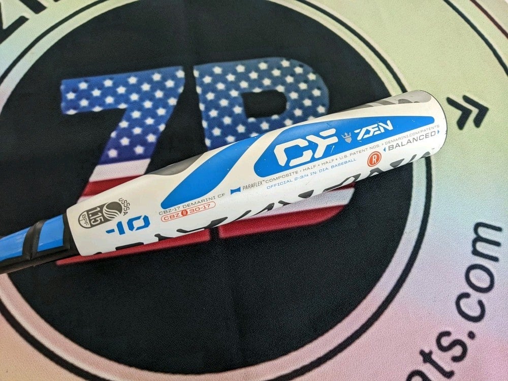 Batte DeMarini CF Zen 2017 -30/20 (-10) USSSA - Bleu - Carbone - Jeune