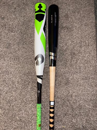 2017 DeMarini CF Zen 32 (-5) break-in service is done and tucci maple 32 in bat combo