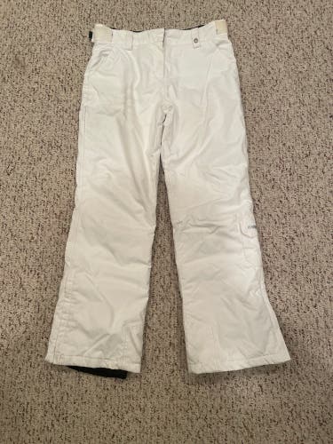 White Women's Adult Karbon Ski Pants Size 6 (Used)