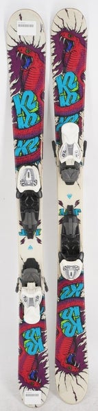 K2 Juvy Twin Tip Kids Skis with Bindings - 119 cm Used