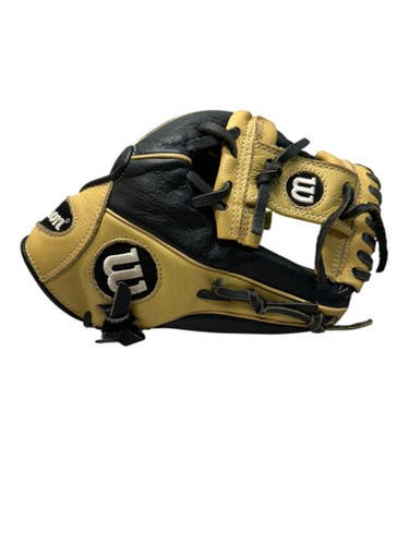 Used Wilson A500 SIREN RH Throw Fastpitch Gloves Black And Tan 11 1/2" 11835-S000202812