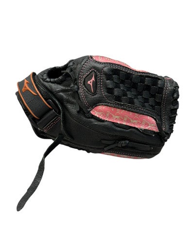 Used Mizuno FINCH RH Throw Fastpitch Gloves Black And Pink 11 1/2" 11835-S000202800