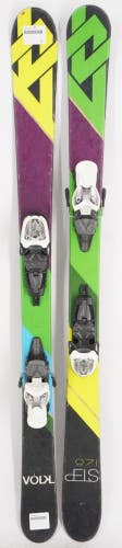 Volkl Step Twin Tip Junior Skis with Bindings - 128 cm Used