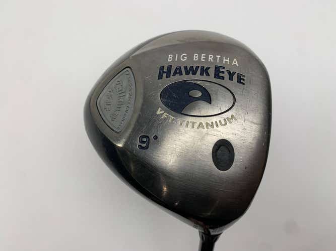 Callaway Hawkeye VFT Driver 9* Big Bertha System 60 Firm Graphite Mens RH