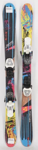 Fischer Stunner Twin Tip Kids Skis with Bindings - 111 cm Used